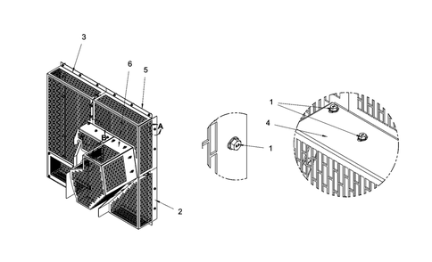 Engine Group - Fan Guard Diagram and Parts List for 080087-00  Briggs and Stratton Generator